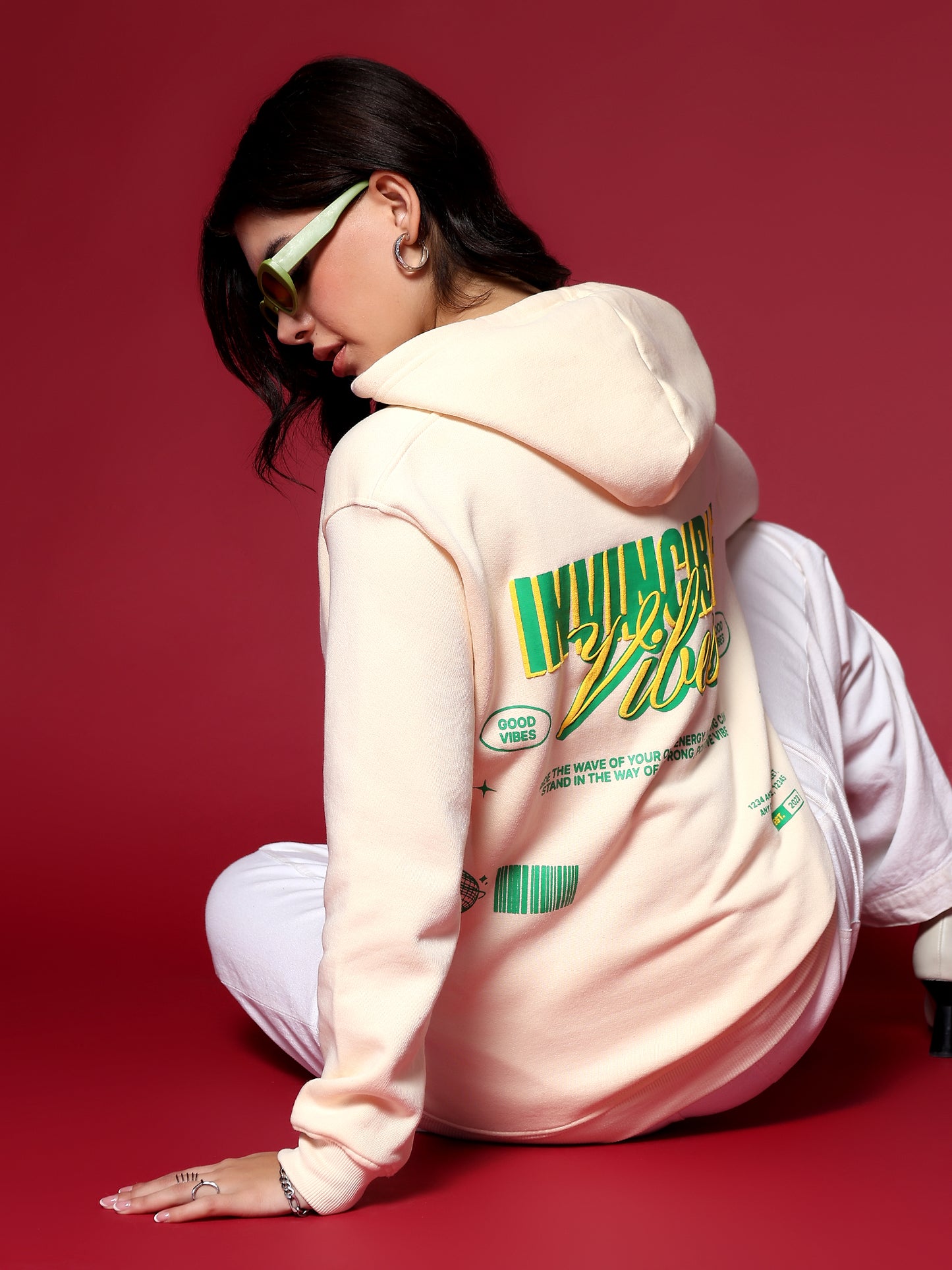 Invincible Vibes Hoodie - Beige