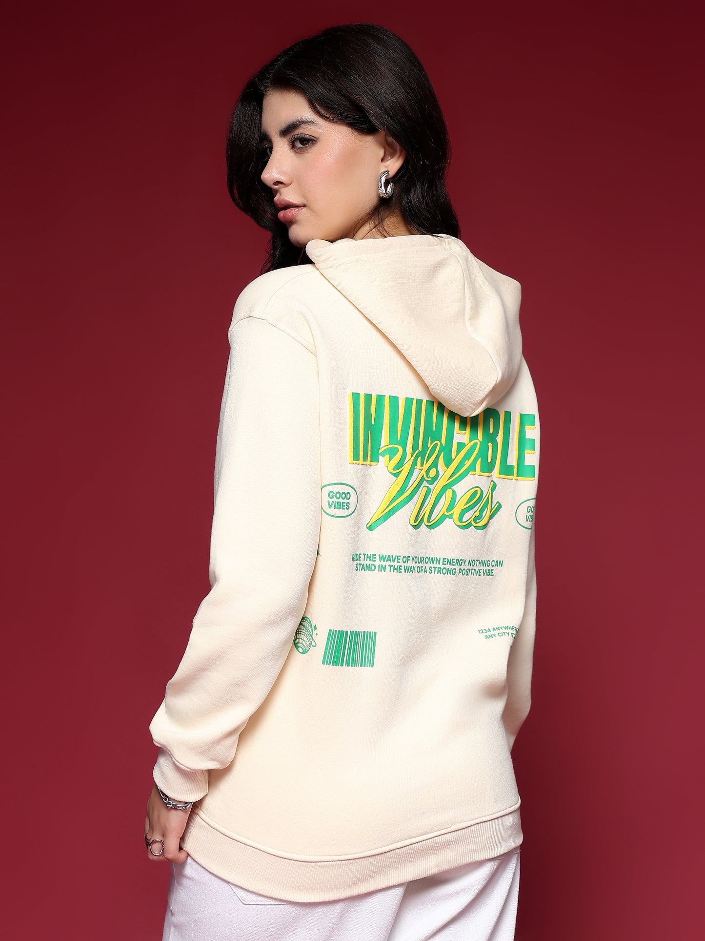 Invincible Vibes Hoodie - Beige
