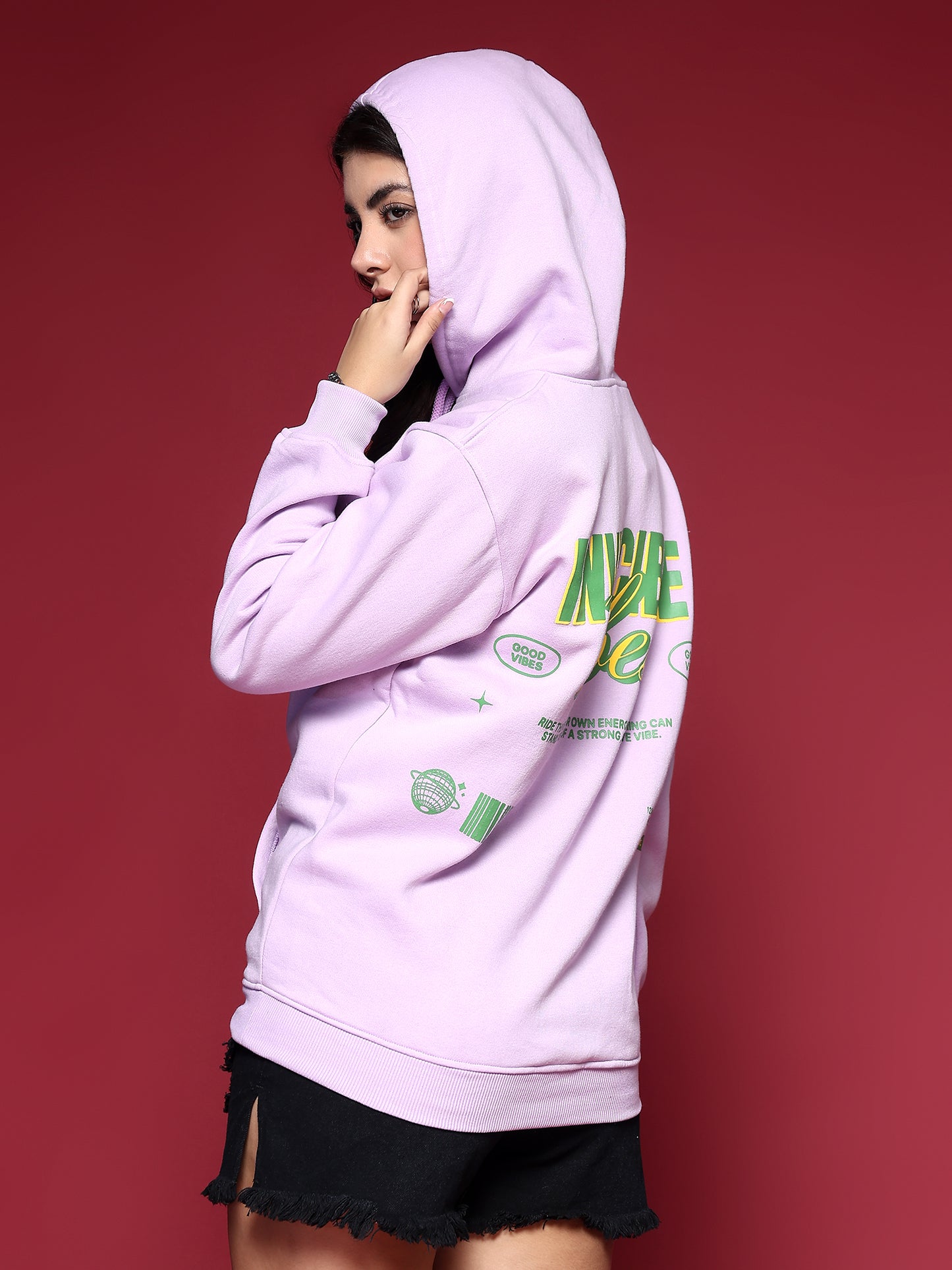 Invincible Vibes Hoodie - Lavender